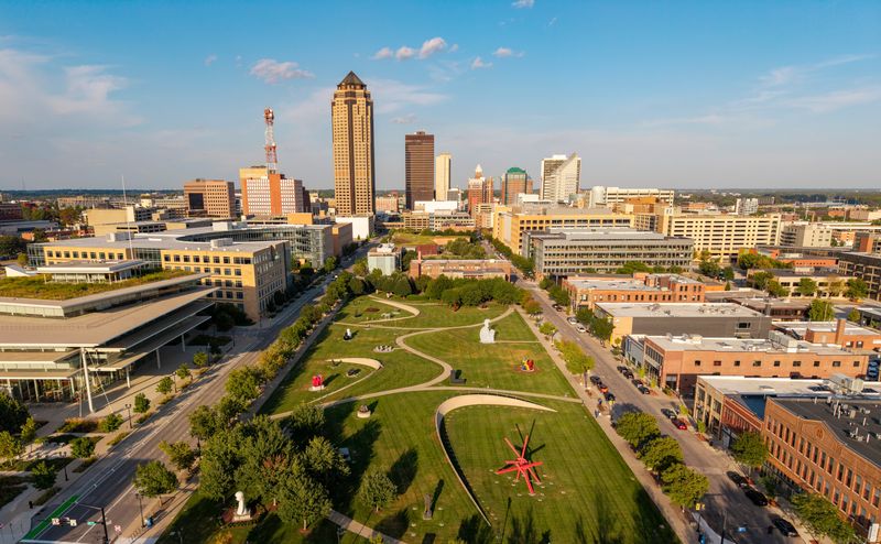 The Pappajohn Sculpture Park in the Western Gateway of Des Moines, Sept. 2, 2025.