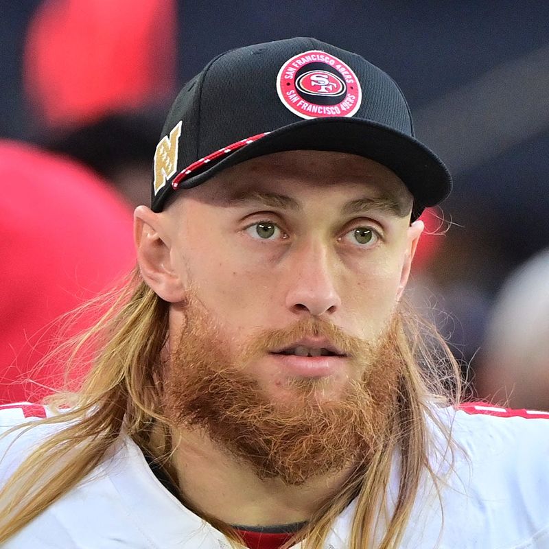 Jan 5, 2025; Glendale, Arizona, USA; San Francisco 49ers tight end George Kittle (85) looks on in the first half against the Arizona Cardinals at State Farm Stadium. Mandatory Credit: Matt Kartozian-Imagn Images
