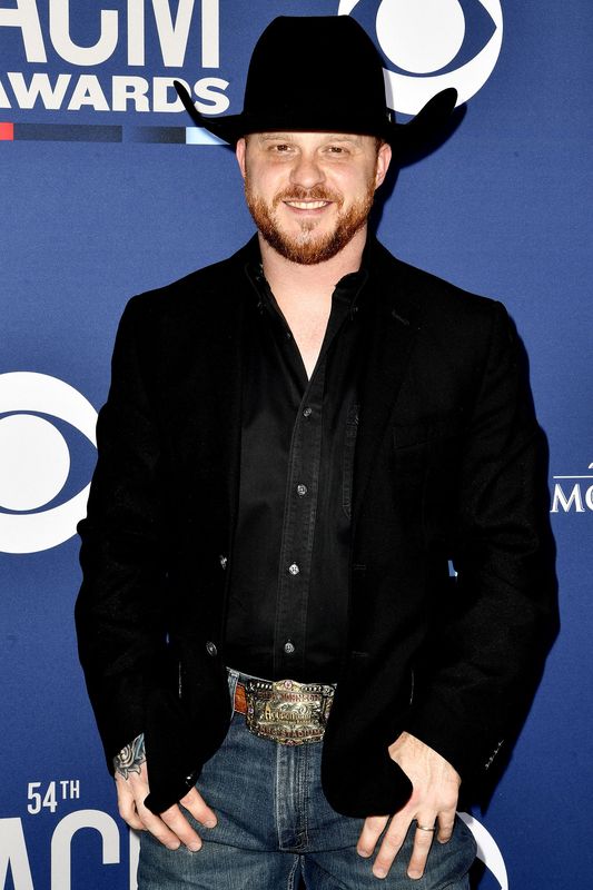 Cody Johnson walks the red carpet of the 54th annual Academy of Country Music Awards show in Las Vegas, Nev., on April 7, 2019.
