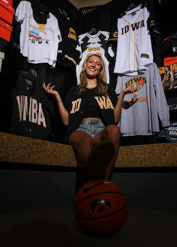 Iowa women’s basketball recruit McKenna Woliczko is shown Friday, August 29, 2025 at Carver-Hawkeye Arena.