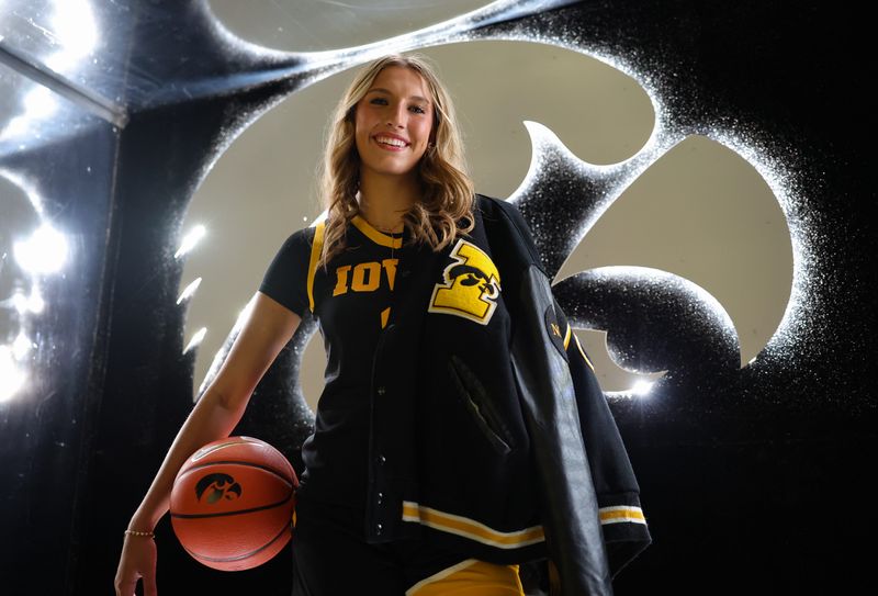 Iowa Women’s Basketball recruit McKenna Woliczko Friday, August 29, 2025 at Carver-Hawkeye Arena.