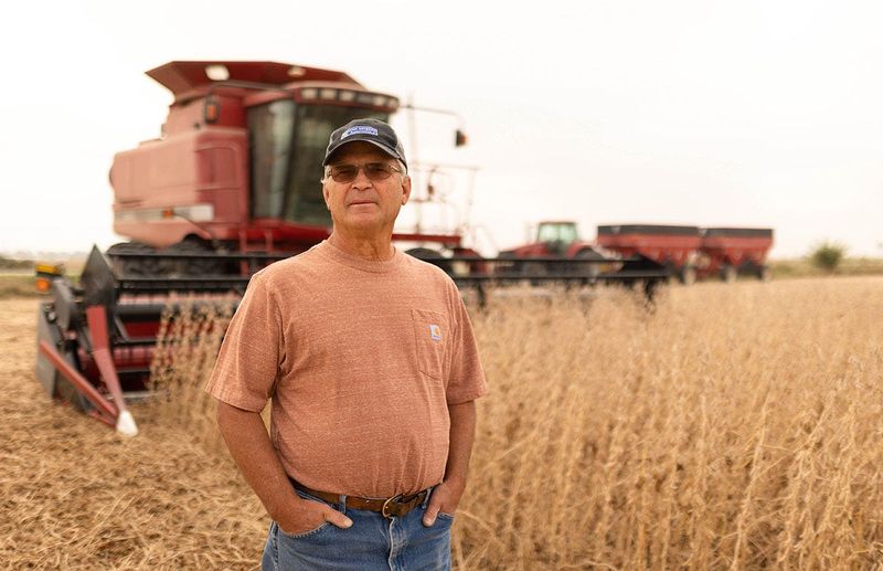 Tom Adam, Iowa Soybean Association president, farms near Harper in Keokuk County.
