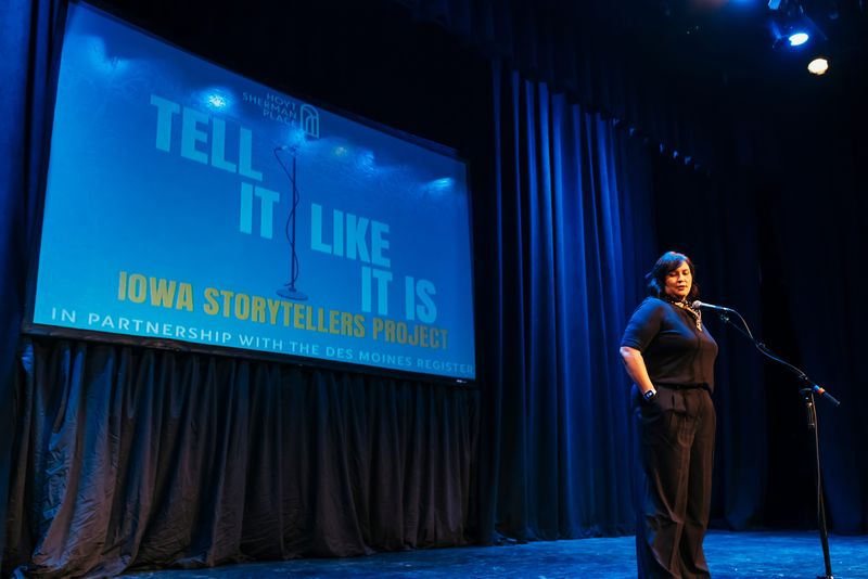 Sarah Scull speaks Sept. 9 as part of Tell It Like It Is: Iowa Storytellers Project, a project funded by the Hoyt Sherman Place Foundation in partnership with the Des Moines Register.