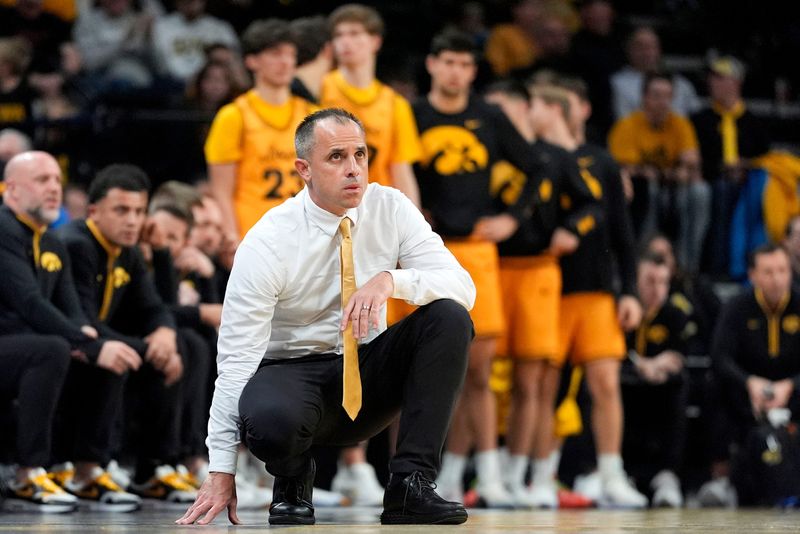 Iowa coach Ben McCollum and the Hawkeyes will travel to Ames to take on No. 4 Iowa State on Thursday night. Tip-off is scheduled for 7 p.m. CT.