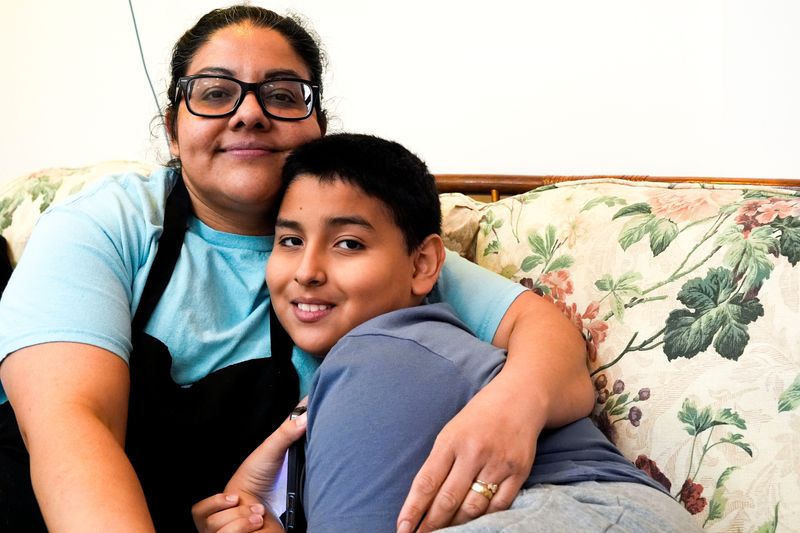 Isabel Garcia is pictured with her son at Luna’s Tacos Jan. 27, 2026 in downtown Iowa City, Iowa.