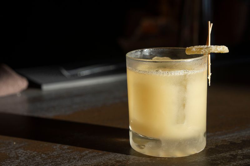 A Penicillin made with blended and Islay scotches, ginger syrup and lemon juice at Bar Martinez on Wednesday, Feb. 11, 2026, in Des Moines.