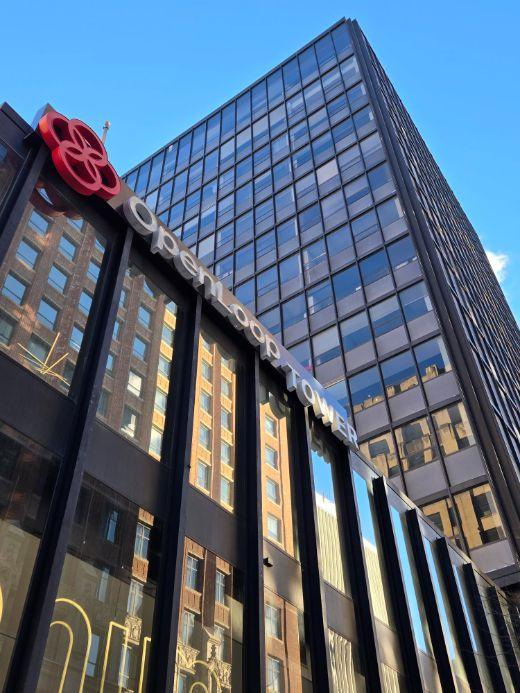 OpenLoop Health Inc. moved its headquarters from this tower, named for it, at 317 Sixth Ave. to 909 Locust St. after flooding in winter 2025.