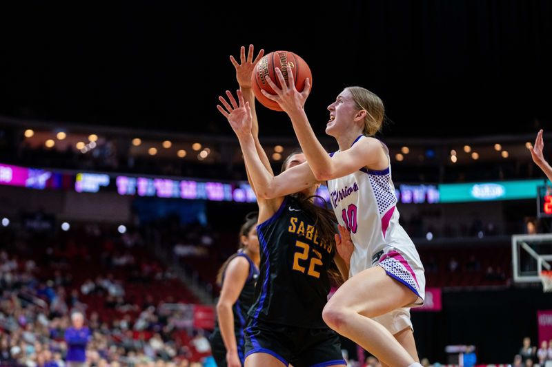 Norwalk’s Braylyn Birmingham (10) had a team-high 26 points in Tuesday's win over Central DeWitt.