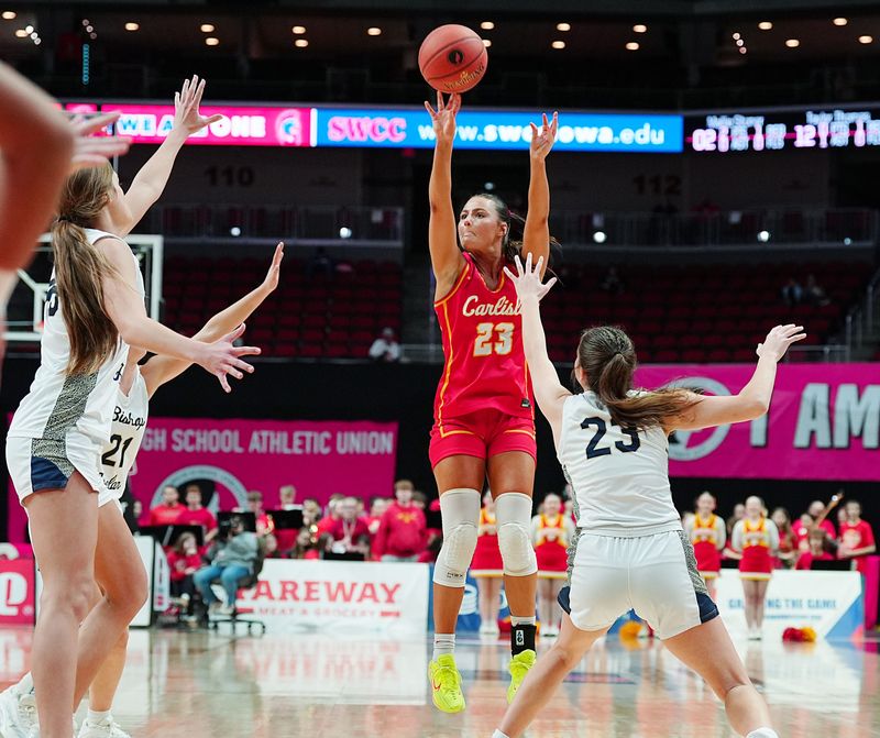 Carlisle Macy Comito (23) helped lead the Wildcats to their first ever state title in girls basketball.