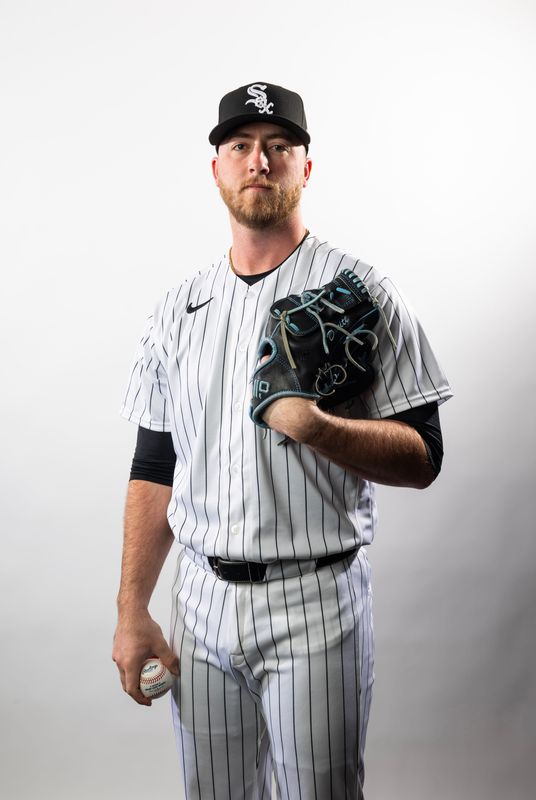 Feb 17, 2026; Glendale, AZ, USA; Chicago White Sox pitcher Duncan Davitt poses for a portrait during photo day at Camelback Ranch.