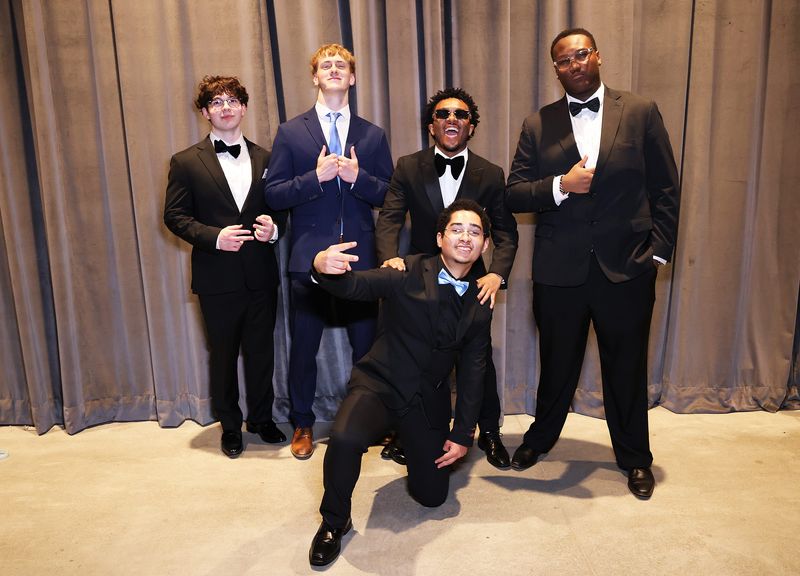 Students enjoy the prom of Waukee Northwest High School at Vibrant Music Hall in Waukee on Saturday, April 11, 2026.