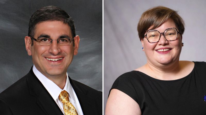 Candidate for Polk County Board of Supervisors in District 4, Joe Gatto (left) and Heather Jones-Brown.