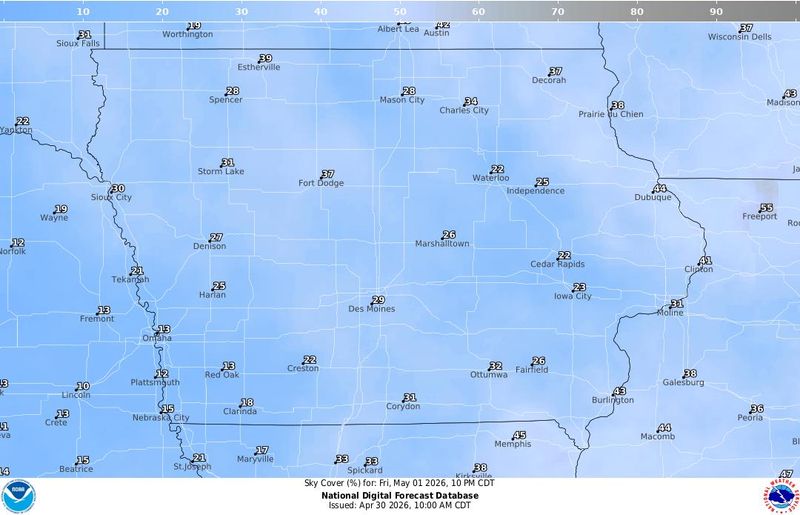 Mildly cloudy weather may make it harder to see May's full moon on Friday night.