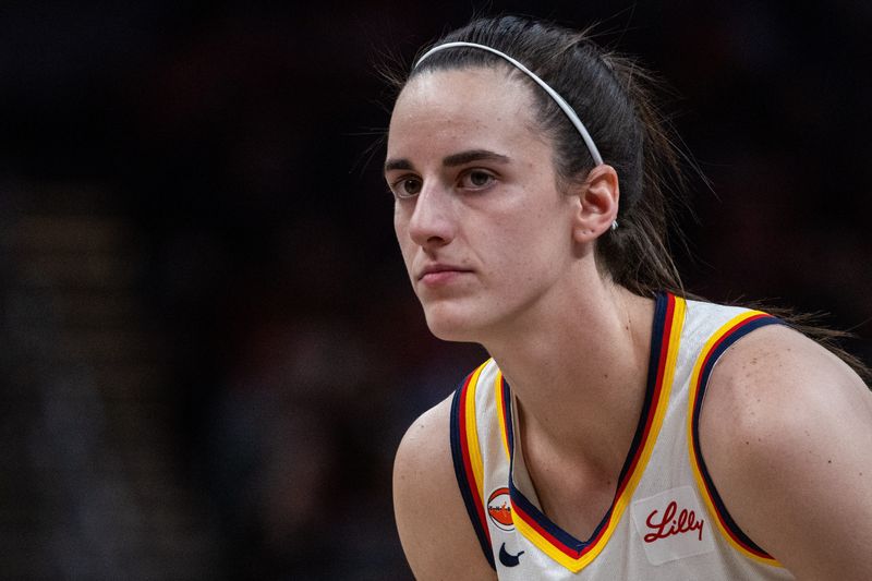 Apr 30, 2026; Indianapolis, IN, USA; Indiana Fever guard Caitlin Clark (22) before the game against the Dallas Wings at the Gainbridge Fieldhouse. Mandatory Credit: Trevor Ruszkowski-Imagn Images