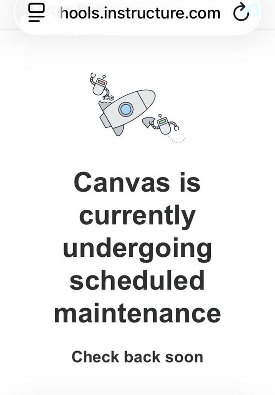 Des Moines Public Schools' users received a maintenance message when trying to access its Canvas website May 7.