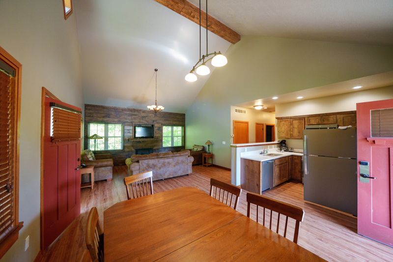 The inside of a private cabin at Honey Creek Resort on Rathbun Lake, May 7, 2026.