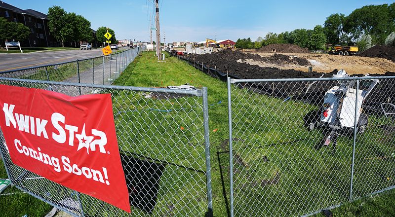 Kwik Star construction site on Motenson Road and South Dakota Avenue in Ames, Iowa. Photo taken on May 14, 2026..