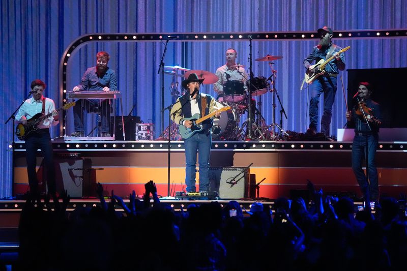 Zach Top performs at the 61st Academy Of Country Music Awards at the MGM Grand Garden Arena in Las Vegas, Nev., Sunday, May 17, 2026.