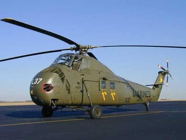 This UH‑34D Seahorse helicopter known as YL‑37 “The Flying Memorial.”