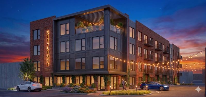 A rendering of the proposed CityLight Apartments on 608 Burnett Ave. in Ames.