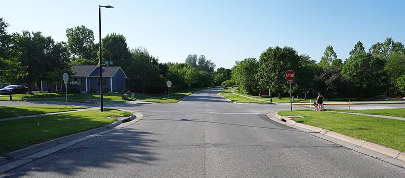 The City of Ames is considering adding three mini-roundabouts to Wilder Boulevard in the future. Wilder Boulevard pictured on May 26, 2026.