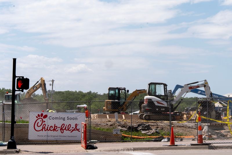 Construction is underway for a Chick-fil-a at 704 First Ave. May 27, 2026 in Coralville, Iowa.