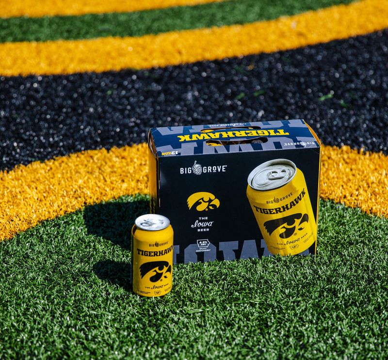 The Iowa Athletics Department and Big Grove Brewery have announced the release of "TIGERHAWK," a new beer created to support the university’s sports teams.