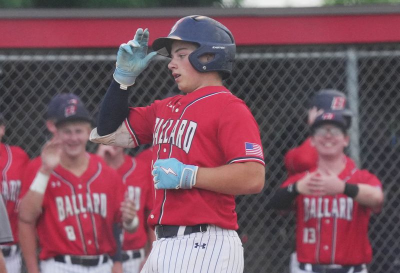 Jake Clement, seen on June 9, and the rest of the Ballard baseball team gave a valiant effort against Boone in the substate semifinals on July 13, but the Bombers suffered a 2-1 loss to the Toreadors in eight innings.