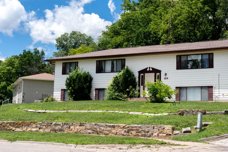 Apartments are pictured on Orchard Court June 12, 2026 in Iowa City, Iowa.