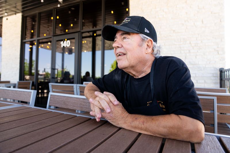 Orlondo’s co-owner, Patrick Orlondo Renda, looks on as he reflects on the opening of the new Grimes restaurant on June 16, 2026.