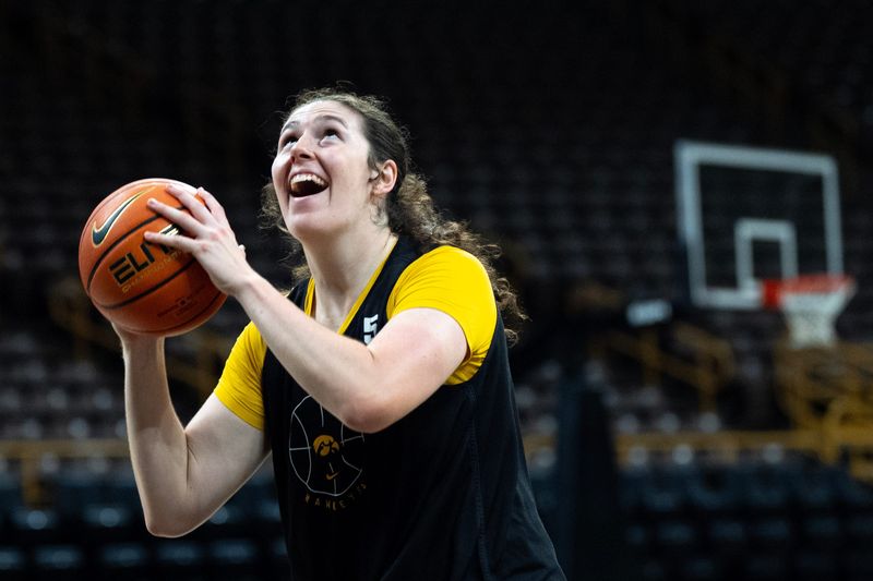 Ava Heiden is shown during a June 25 practice in Iowa City that was open to a handful of media members.