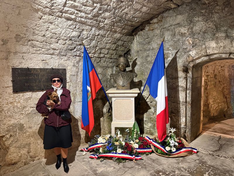 Antechamber of Toussaint Louverture’s cell at the Château de Joux in eastern France in June 2026.