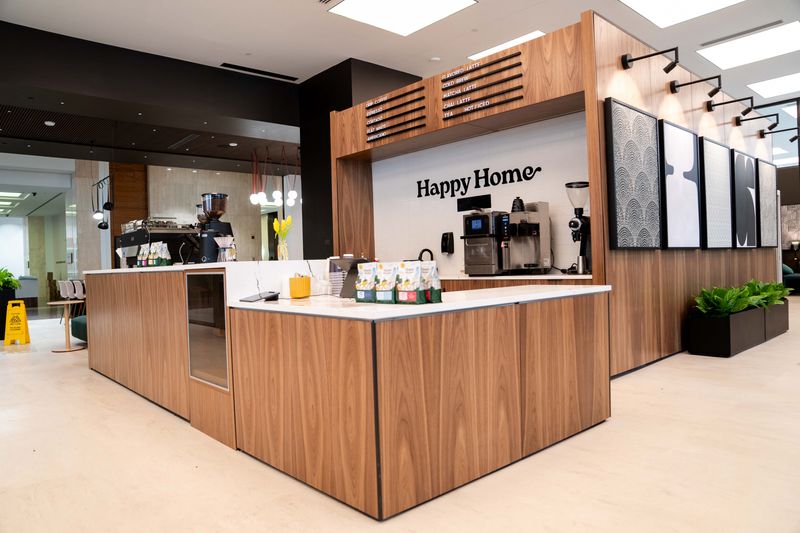 Happy Home Coffee opens its first brick-and-mortar location in downtown Des Moines’ Financial Center on July 1, 2026.