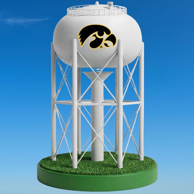 The National Bobblehead Hall of Fame and Museum unveiled an officially licensed, limited-edition Iowa Hawkeyes Water Tower bobblehead in honor of the water tower on Hawkins Drive, near Kinnick Stadium, which is currently being demolished. Each bobblehead costs $30 plus $8 for shipping and handling.