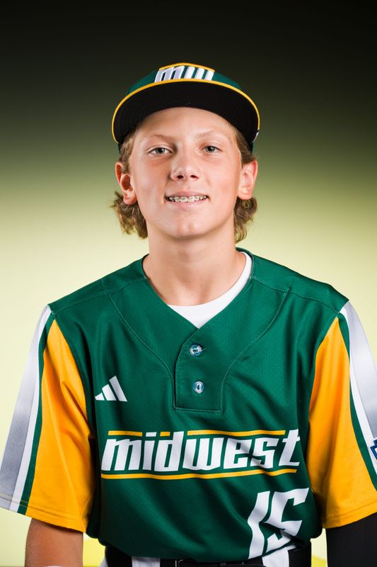 Cooper Thissen of the Davenport Northwest Little League baseball team.
