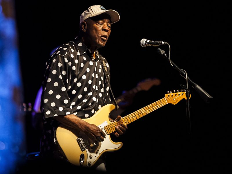 LEWIS MARIEN/JOURNAL STAR

Blues guitarist Buddy Guy performs at the 28th annual Peoria Blues and Heritage Festival in 2016. The legendary blues man returns to the festival this weekend as the top-billed artist.