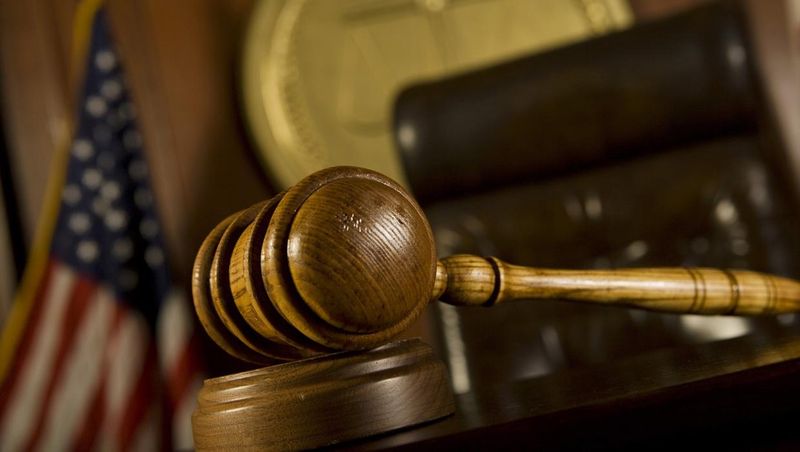 Gavel in court room