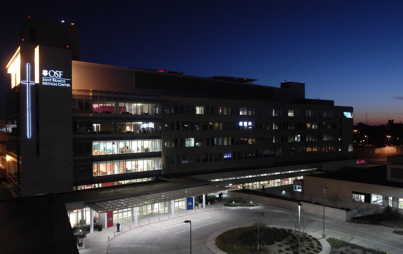 OSF HealthCare Saint Francis Medical Center in Peoria. [RON JOHNSON/JOURNAL STAR FILE PHOTO]