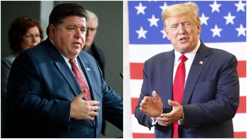 Illinois Gov. JB Pritzker on Monday during a call between the President and U.S. governors told Donald Trump that Trump's rhetoric is 'making it worse' as protests continue.
