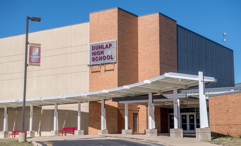 Dunlap High School, 5220 Legion Hall Road, in Dunlap.