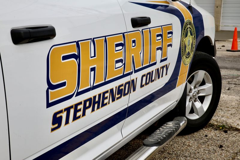A Stephenson County Sheriff vehicle is seen Friday, May 5, 2023, in Freeport.