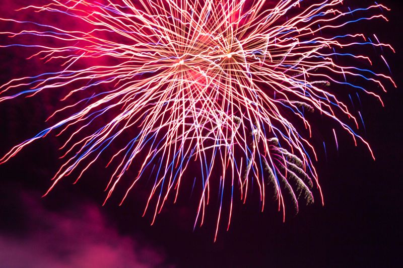 Thousands gather Thursday, July 4, 2024, in downtown Rockford for the city's annual Fourth of July fireworks show, put on each year by the Rockford 4th of July Civic Committee.