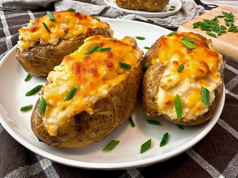 Twice baked potatoes are so easy and fun to make.