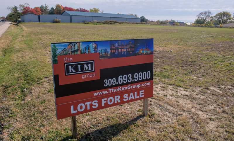 A large vacant lot at University Street and War Memorial Drive that was once a prominent car dealership is still for sale.