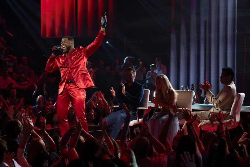 Peoria native Victor Solomon performs April 20, 2025, on reality competition show "American Idol," which celebrated Easter with songs of faith from the finalists.