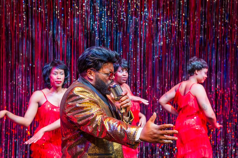 Tia Hunt, Nataziah Gipson, Kyle Gipson and Jay Hays perform in Amarillo Little Theatre's production of "Dreamgirls."