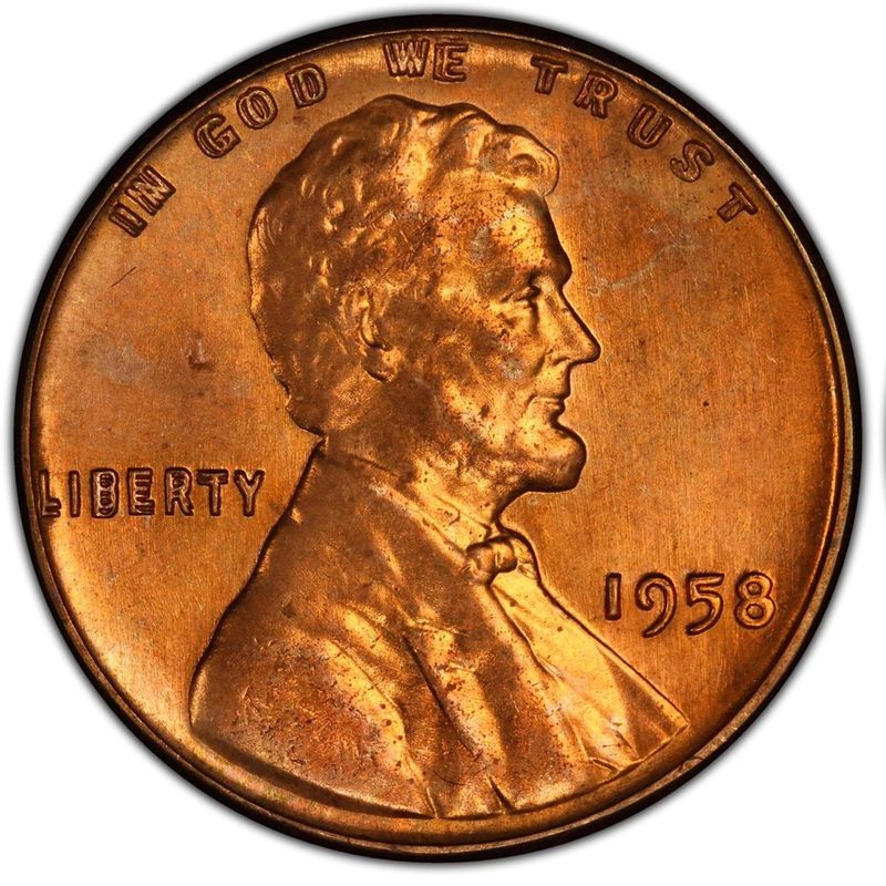 A minting error known as doubled die can create potentially valuable coins. A mint red condition 1958 Lincoln cent with profound doubling in the words "Liberty: and "In God We Trust" sold at auction by GreatCollections for $1.136 million in 2023.