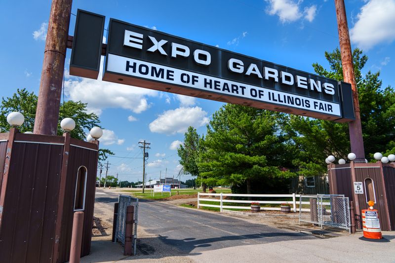 The entrance to Exposition Gardens, the home of the Heart of Illinois Fair, at 601 W. Northmoor Road in Peoria.