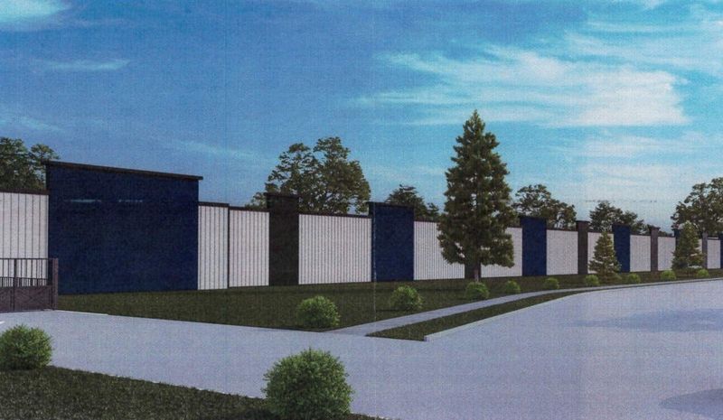 An artist's rendering of a planned self-storage facility in the 5800 block of Columbia Parkway in Rockford.