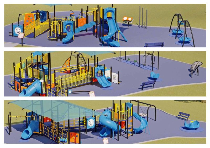 The Peoria Park District is considering three options for the new playground at Endres Park in Peoria. Here is a look at each.